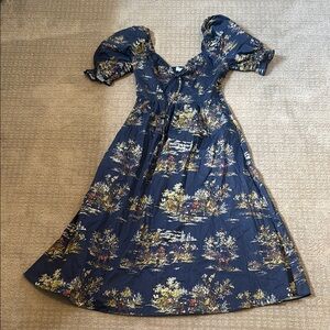 Equestrian Toile Puff Sleeve Dress